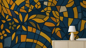 Modern Blue wallpaper for Living Room