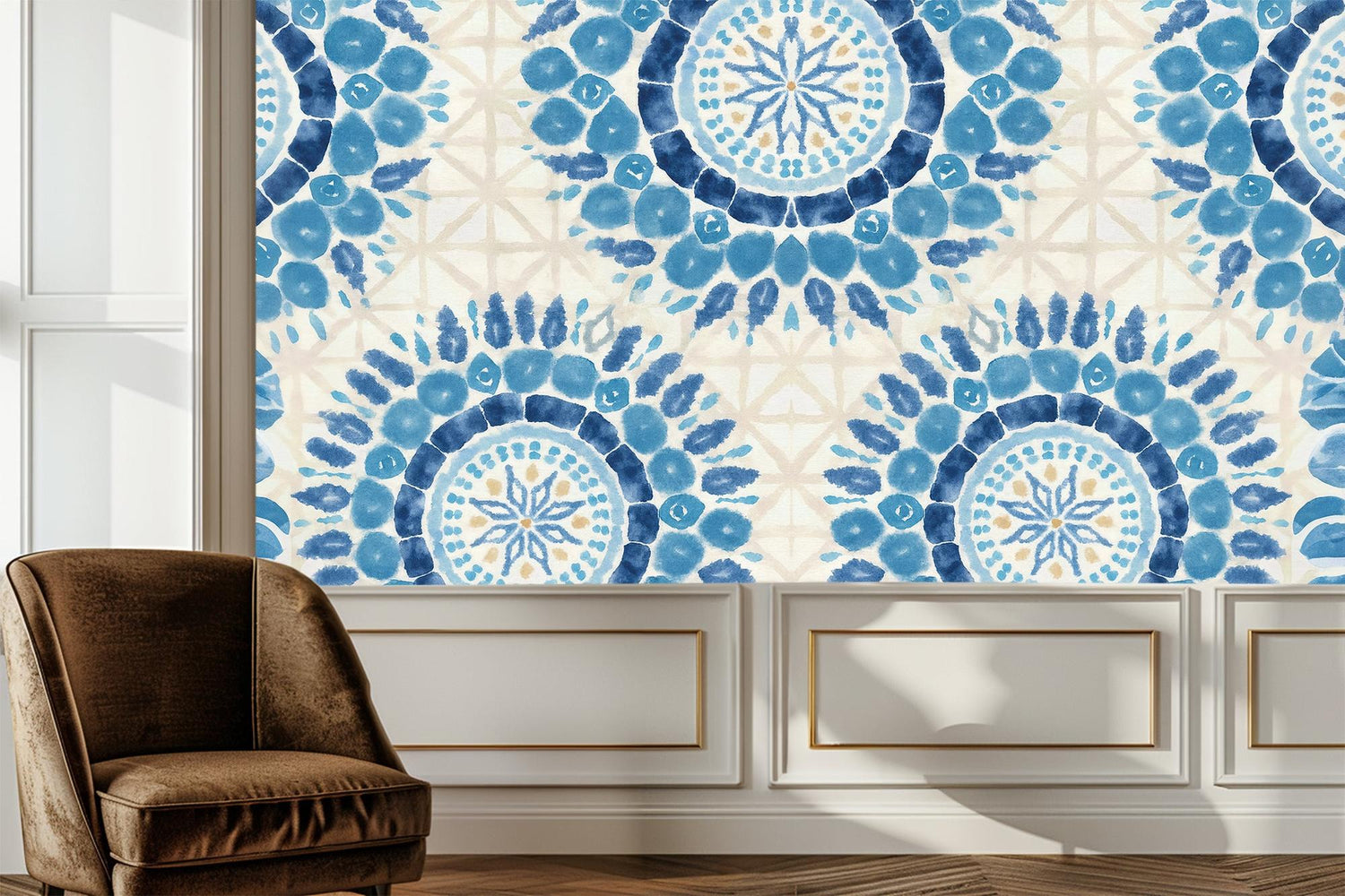 Modern Blue wallpaper for Living Room