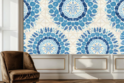 Modern Blue wallpaper for Living Room