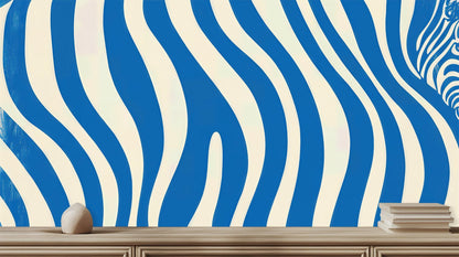 Modern Blue wallpaper for Living Room