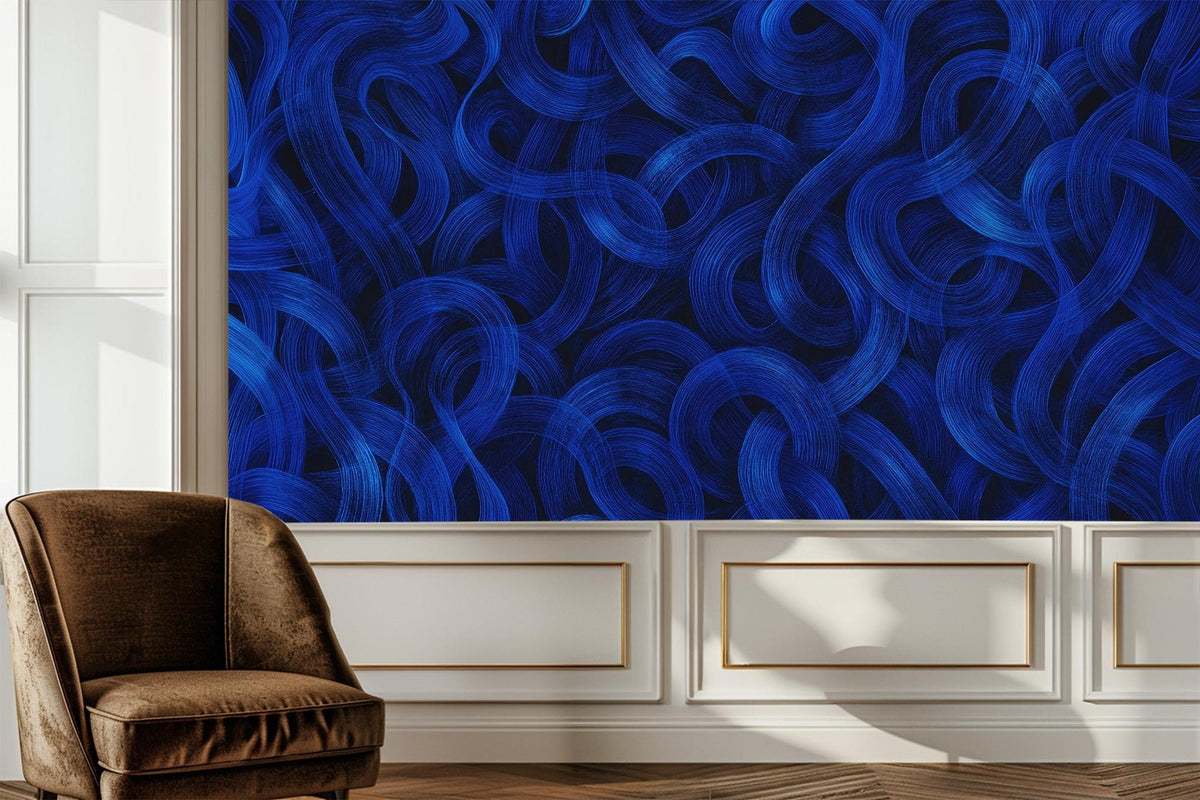 Modern Blue wallpaper for Living Room