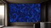Blue Twisted Brushstroke Wallpaper
