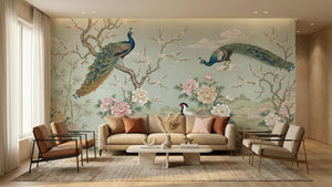 Modern Blue wallpaper for Living Room