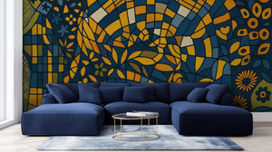 Modern Blue wallpaper for Living Room