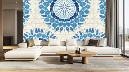 Modern Blue wallpaper for Living Room