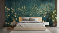 Traditional Blue wallpaper for Bedroom