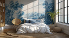 Traditional Blue wallpaper for Bedroom