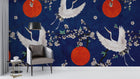 Traditional Blue wallpaper for Living Room