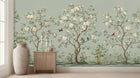 Traditional Blue wallpaper for Living Room