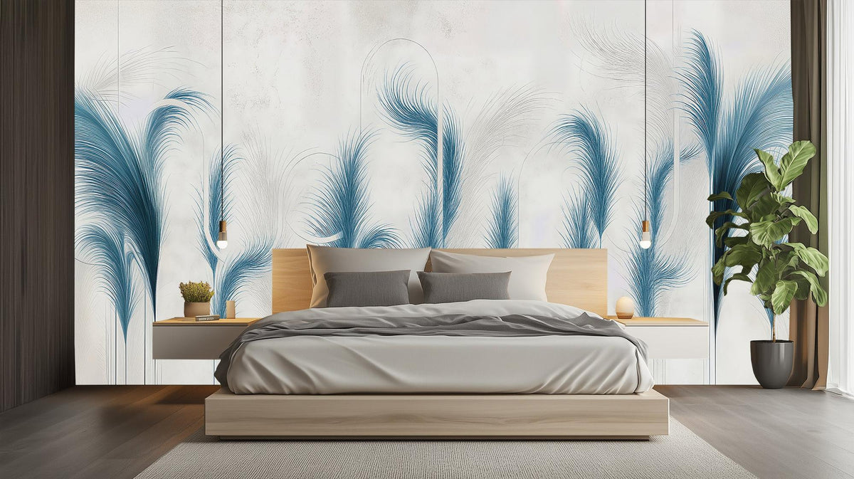 Tropical Blue wallpaper for Bedroom