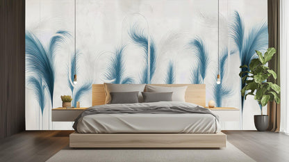 Tropical Blue wallpaper for Bedroom