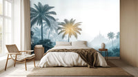Tropical Blue wallpaper for Bedroom