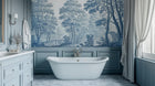 Vintage Blue wallpaper for Bathroom