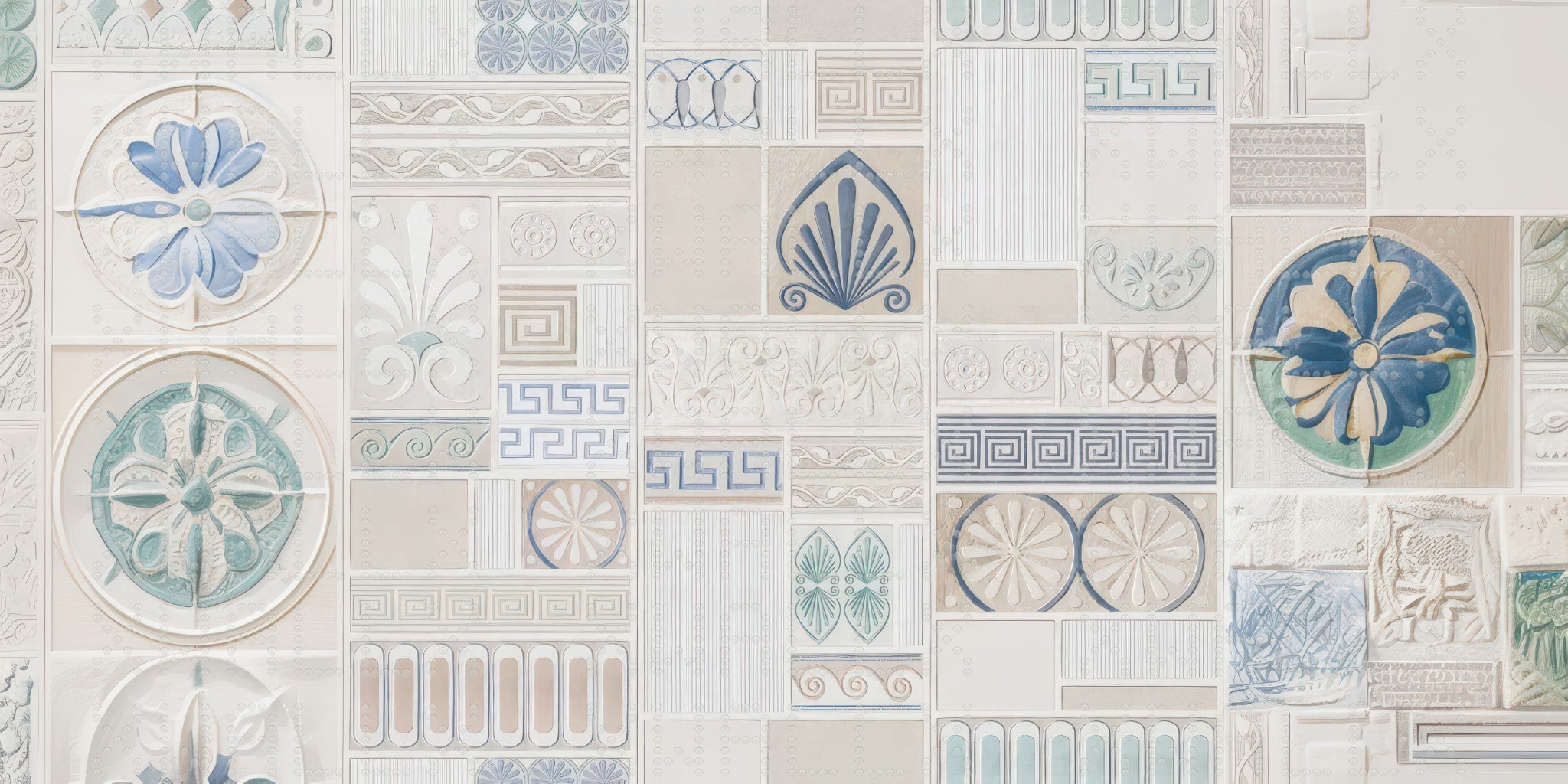 Mediterranean Tile Patterns Wallpaper