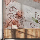 Oturma Odası için Çağdaş Blush duvar kağıdı