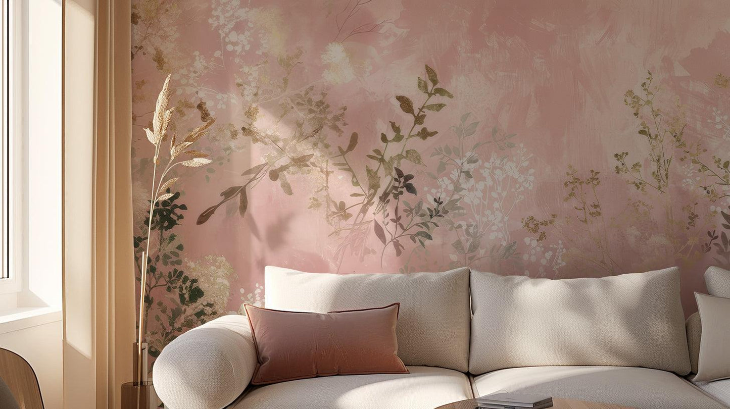 Floral wall mural - XWALLX