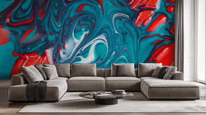 Abstract Bright wallpaper for Living Room