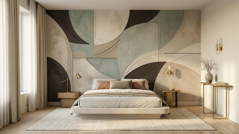 Abstract Brown wallpaper for Bedroom