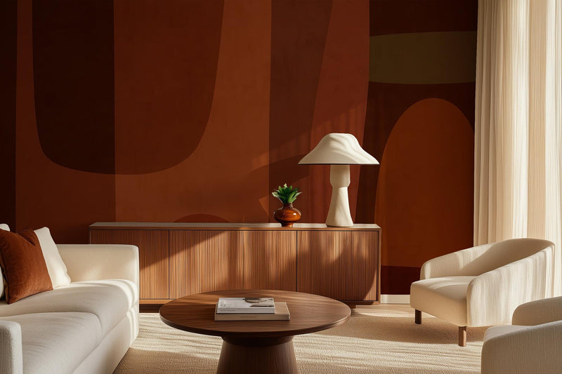 Abstract Brown wallpaper for Living Room
