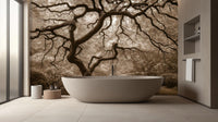 Contemporary Brown wallpaper for Bathroom