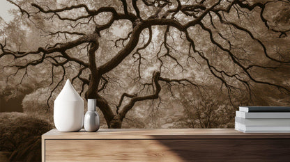 Contemporary Brown wallpaper for Bedroom