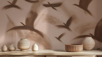 Contemporary Brown wallpaper for Bedroom