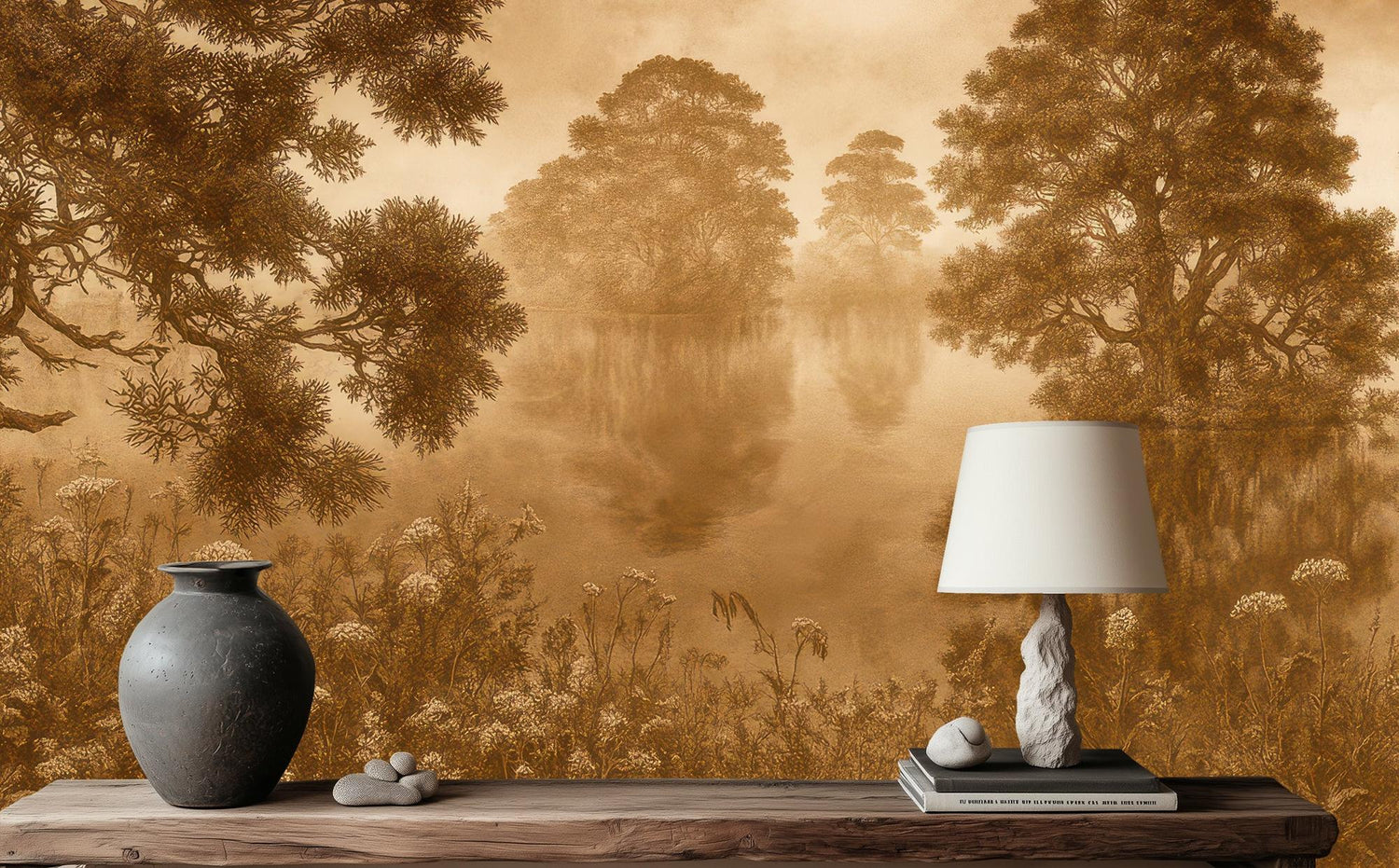 Contemporary Brown wallpaper for Bedroom
