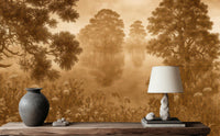 Contemporary Brown wallpaper for Bedroom