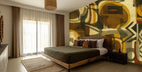 Contemporary Brown wallpaper for Bedroom