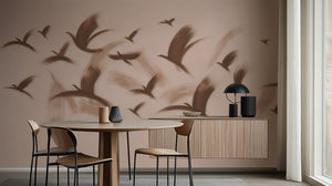 Contemporary Brown wallpaper for Dining Room