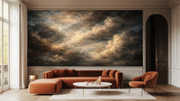 Contemporary Brown wallpaper for Living Room