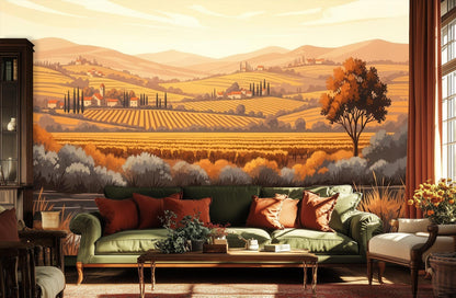Contemporary Brown wallpaper for Living Room