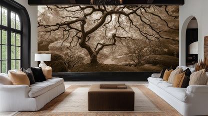 Contemporary Brown wallpaper for Living Room