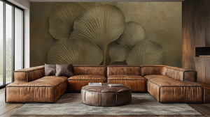 Contemporary Brown wallpaper for Living Room