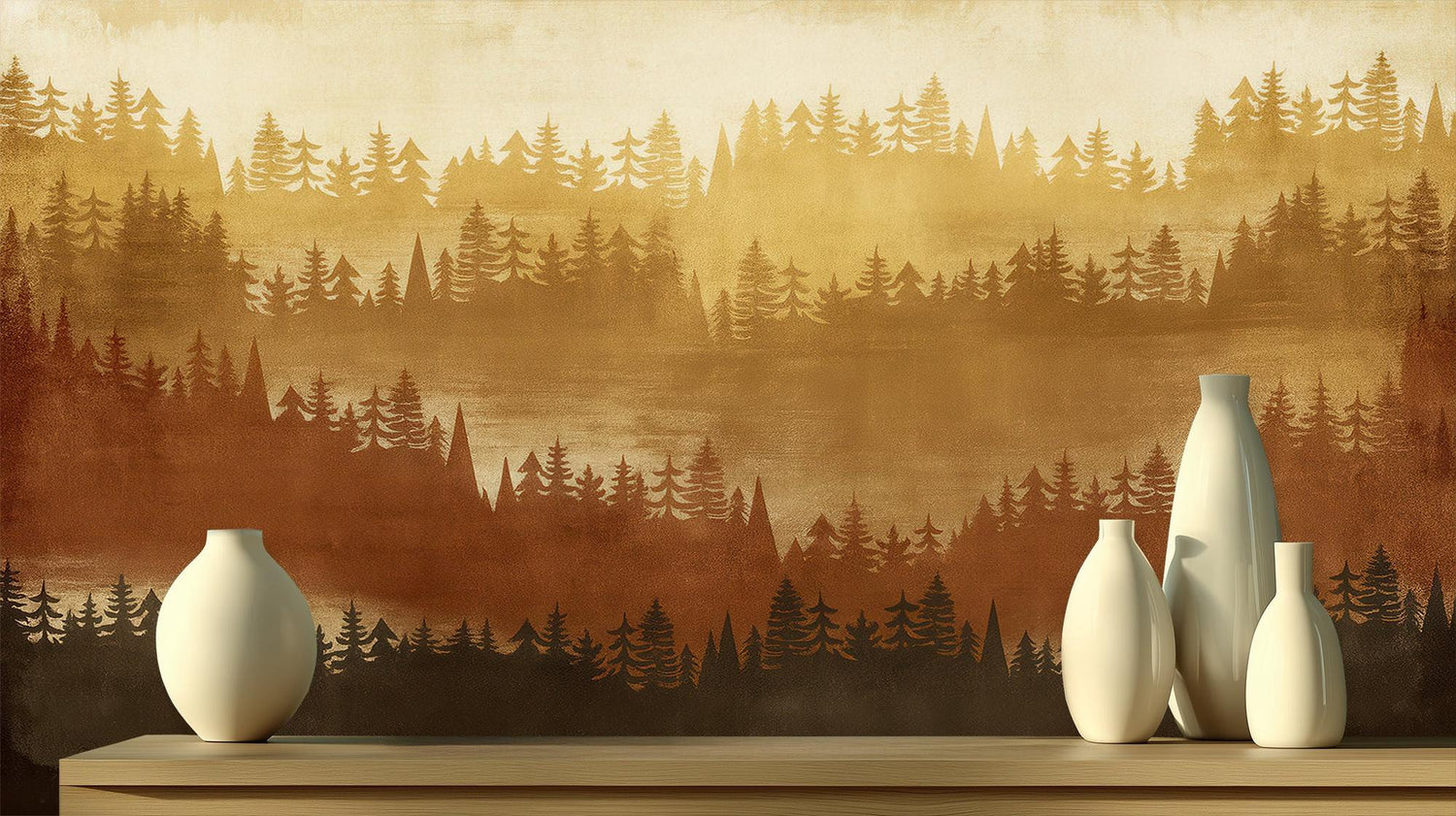 Contemporary Brown wallpaper for Living Room