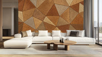 Contemporary Brown wallpaper for Living Room