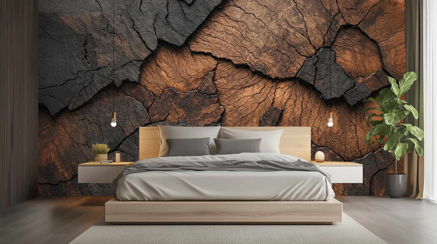 Modern Brown wallpaper for Bedroom