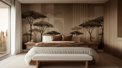 Modern Brown wallpaper for Bedroom