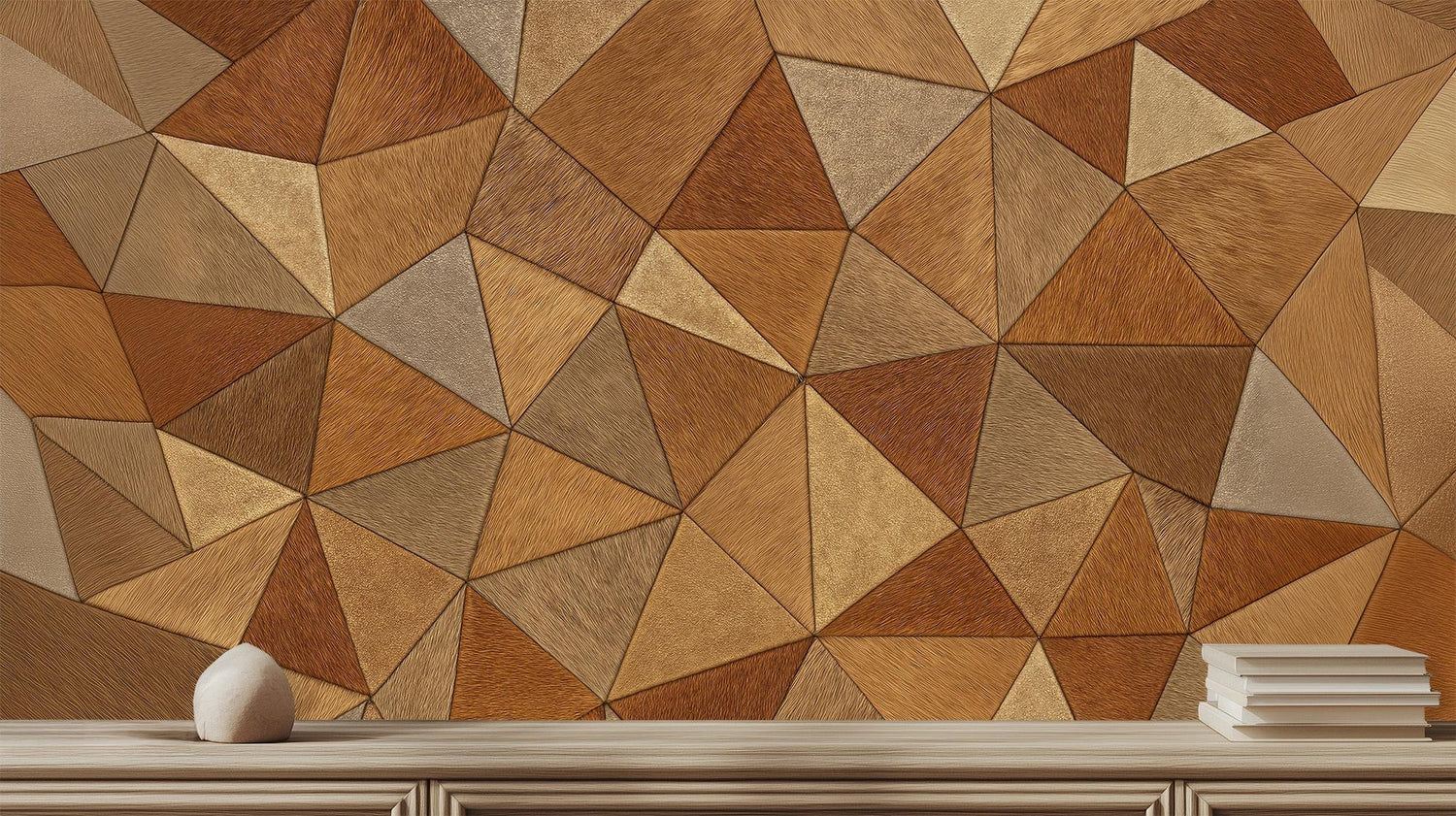 Modern Brown wallpaper for Living Room
