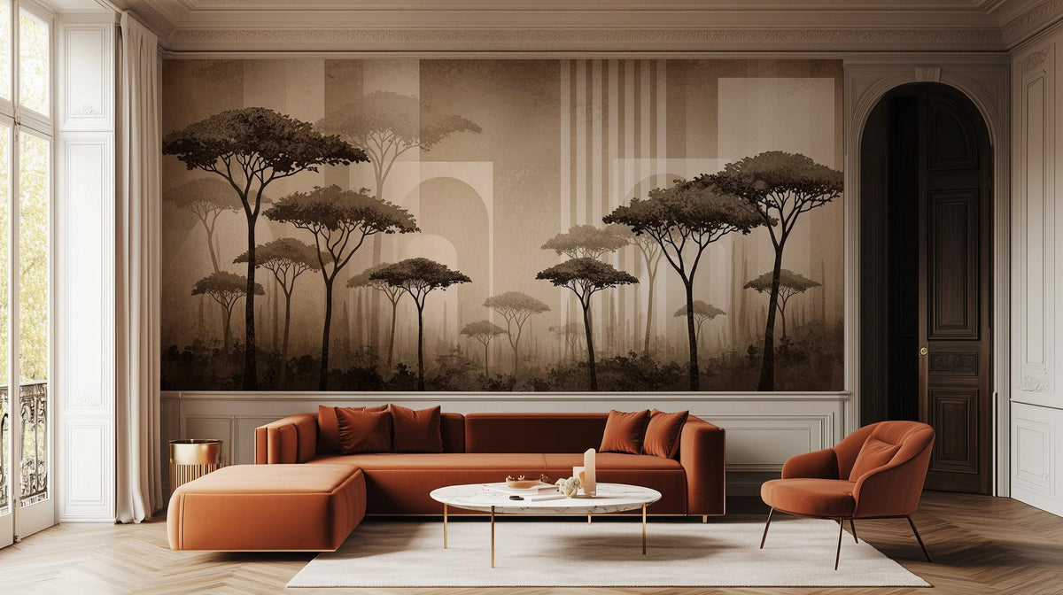 Modern Brown wallpaper for Living Room