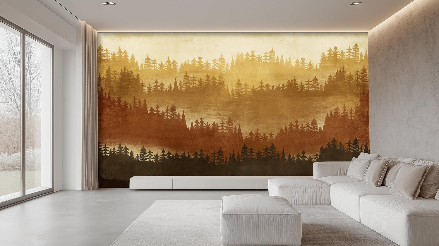 Modern Brown wallpaper for Living Room