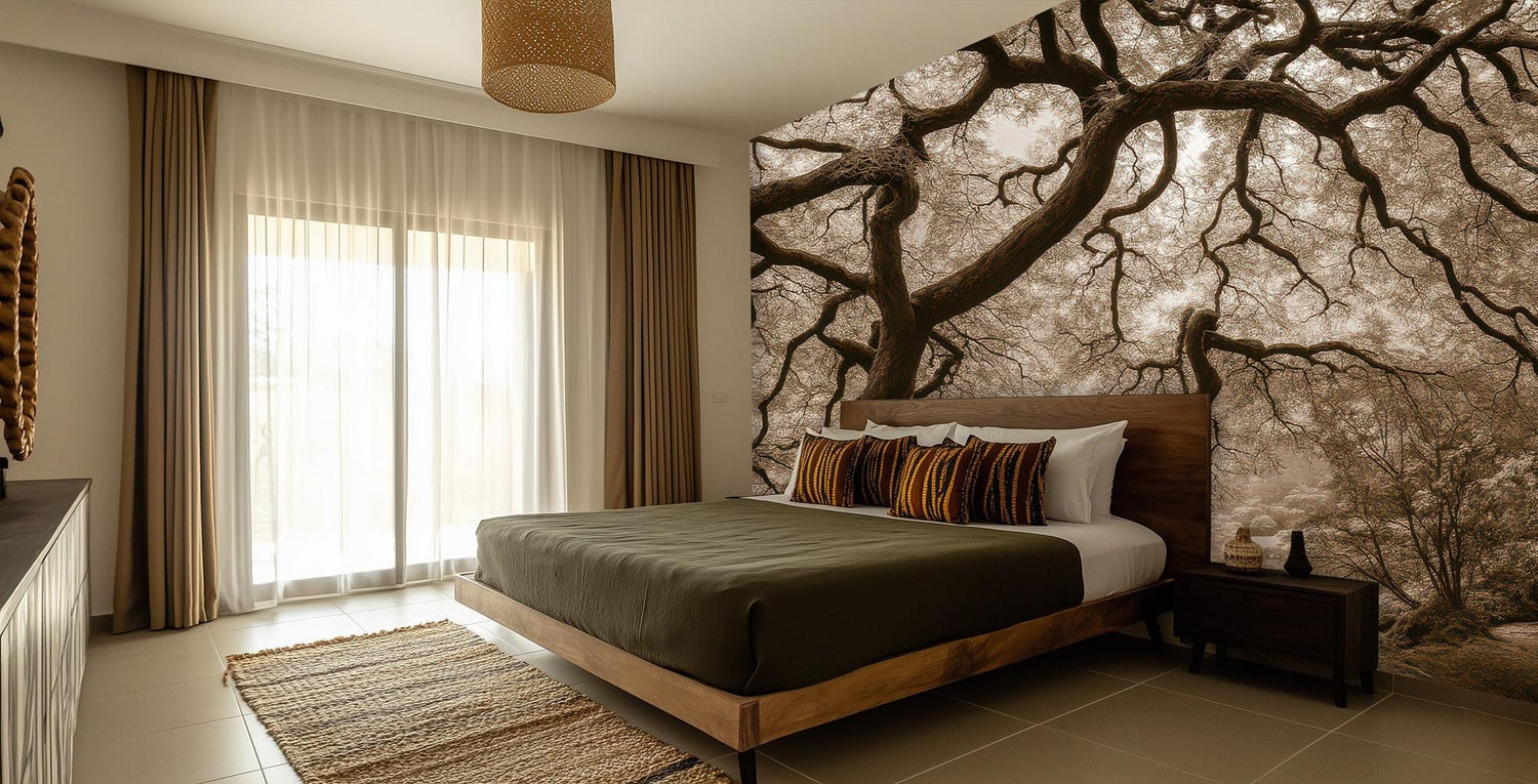 Rustic Brown wallpaper for Bedroom