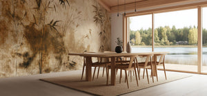 Rustic Brown wallpaper for Dining Room