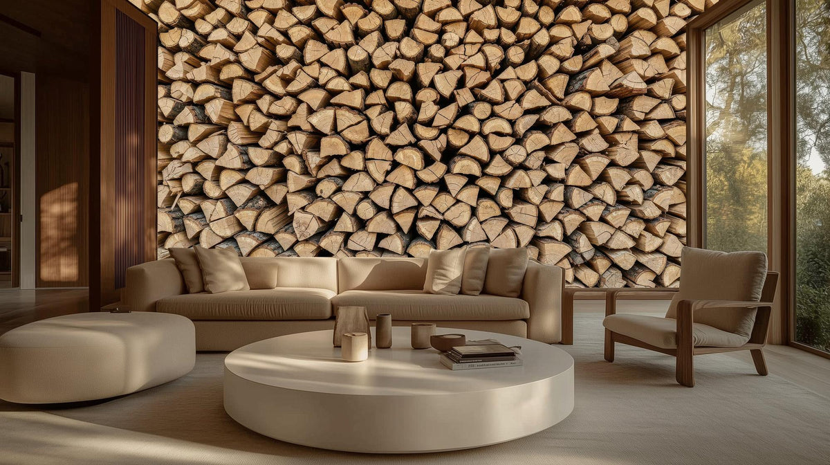 Rustic Brown wallpaper for Living Room