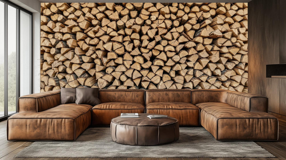 Rustic Brown wallpaper for Living Room
