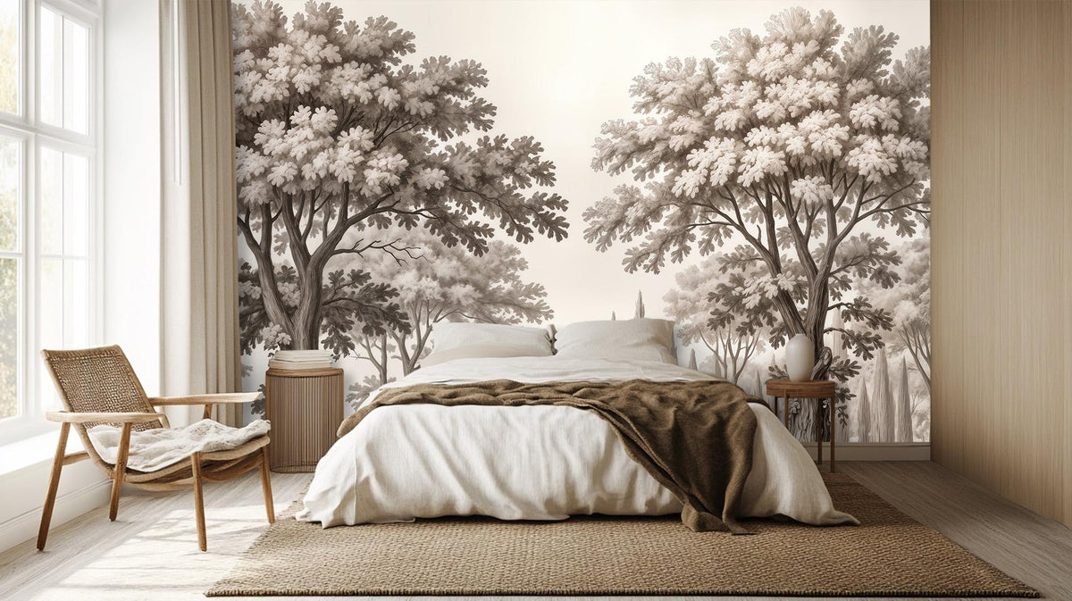 Vintage Brown wallpaper for Bedroom