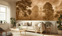 Vintage Brown wallpaper for Living Room