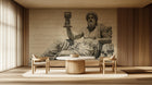 Vintage Brown wallpaper for Living Room