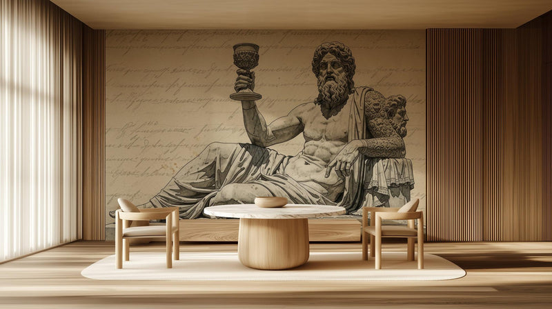 Vintage Brown wallpaper for Living Room
