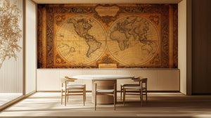 Vintage Brown wallpaper for Office